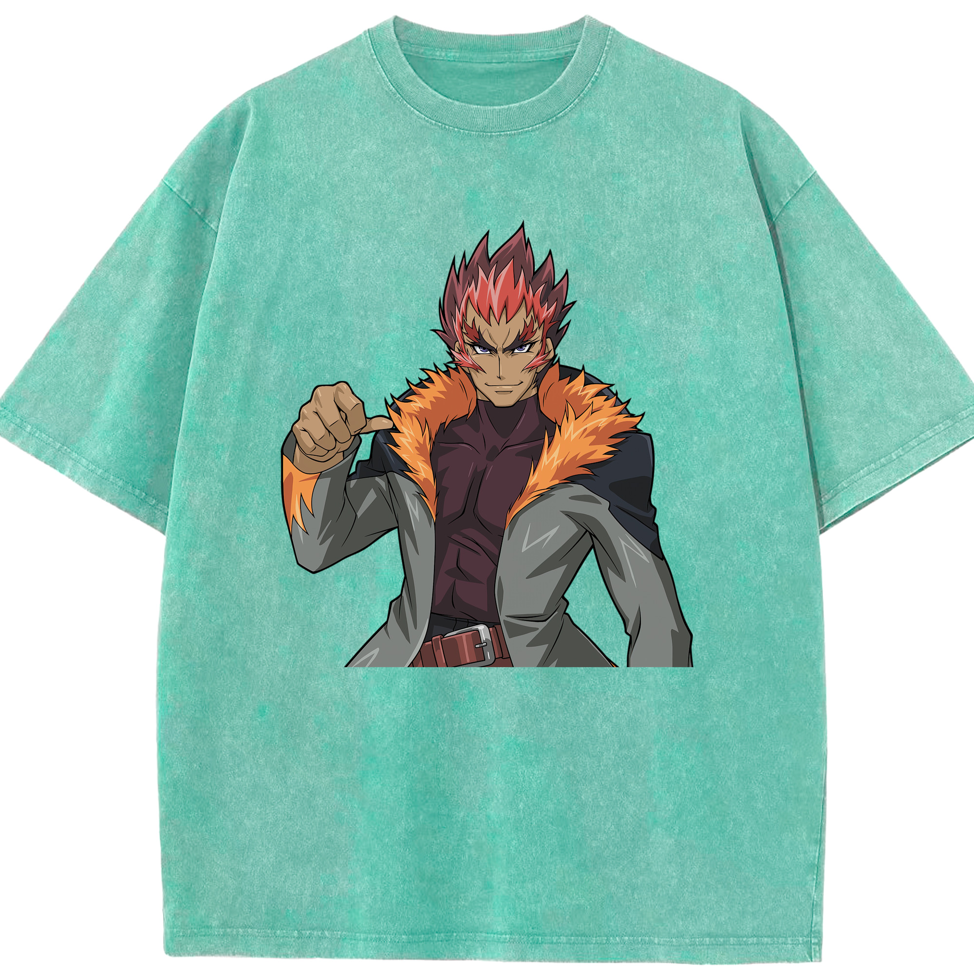 （画像用） 遊☆戯☆王 Yu-Gi-Oh! 綿100% ヴィンテージ風 半袖Tシャツ（フロントプリント）